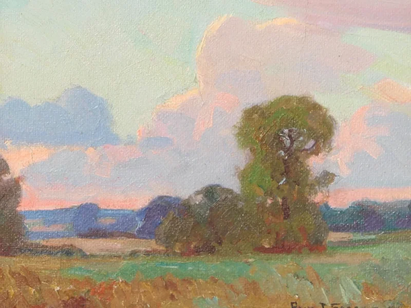 1880-Paul Turner Sargent - Paesaggio del grande cielo dell'Indiana